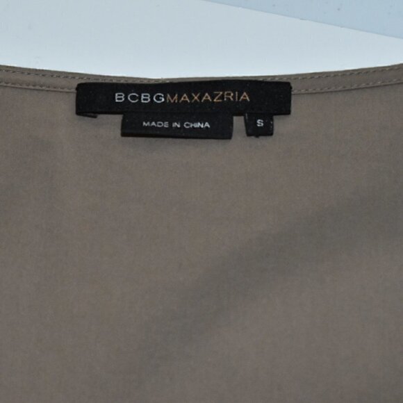 BCBG Maxazria Pullover V Neck Taupe Dress Size S - Picture 3 of 11